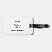 Étiquette À Bagage Tikis au Paradise (Dos horizontal)