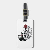 Étiquette À Bagage Til Death Mr et Mme Mariage Skulls (Devant Vertical)