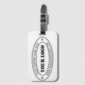 Étiquette À Bagage Timbre d'entreprise du logo d'entreprise personnal (Devant Vertical)