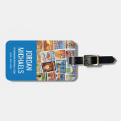 Étiquette À Bagage Timbres-poste des Etats-Unis (Devant horizontal)