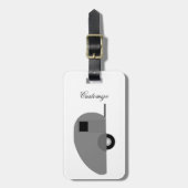 Étiquette À Bagage Tiny Teardrop Trailer Thunder_Cove (Devant Vertical)