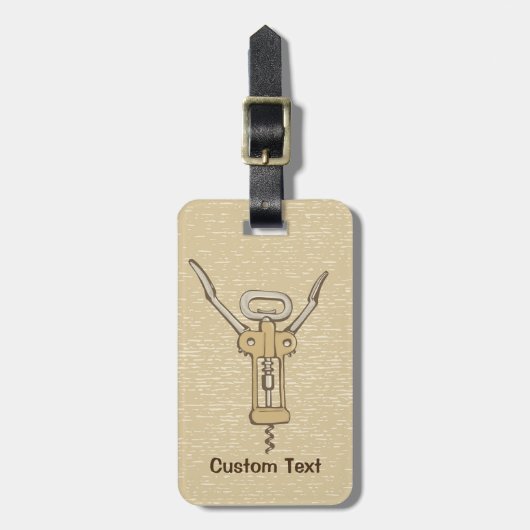 Étiquette À Bagage Tire-bouchon (Devant Vertical)