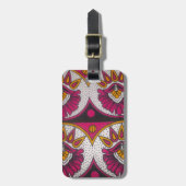 Étiquette À Bagage Tissu africain coloré Motif Art Print (Devant Vertical)