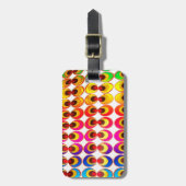 Étiquette À Bagage Tissu psychédélique (Devant Vertical)