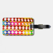 Étiquette À Bagage Tissu psychédélique (Dos horizontal)