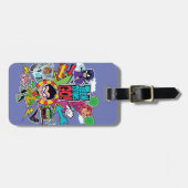 Étiquette À Bagage Titans Ados, allez ! | Graphique Flèche d'équipe (Devant horizontal)