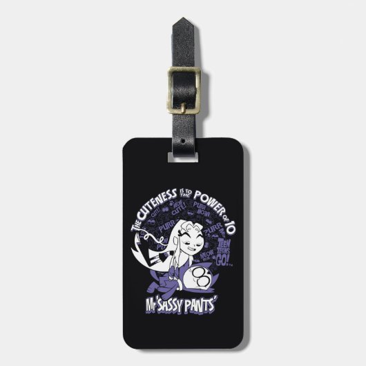 Étiquette À Bagage Titans Ados, allez ! | Starfire & Mr Sassy Pants (Devant Vertical)