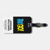 Étiquette À Bagage Titans Ados, allez ! | Starfire & Mr Sassy Pants (Dos horizontal)