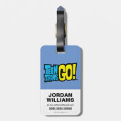 Étiquette À Bagage Titans Ados, allez ! | Starfire & Raven "Ayez Le P (Dos Vertical)