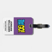 Étiquette À Bagage Titans Ados, partez ! | Emoticlones de Raven (Dos horizontal)