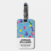 Étiquette À Bagage Titans Ados, partez ! | Logo Poster de animal "Fil (Dos Vertical)