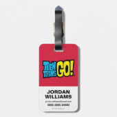 Étiquette À Bagage Titans Ados, partez ! | Robin's Arsenal Graphic (Dos Vertical)