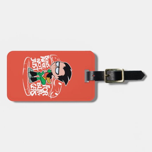 Étiquette À Bagage Titans Ados, partez ! | Roboty Booty Scooty Buns (Devant horizontal)