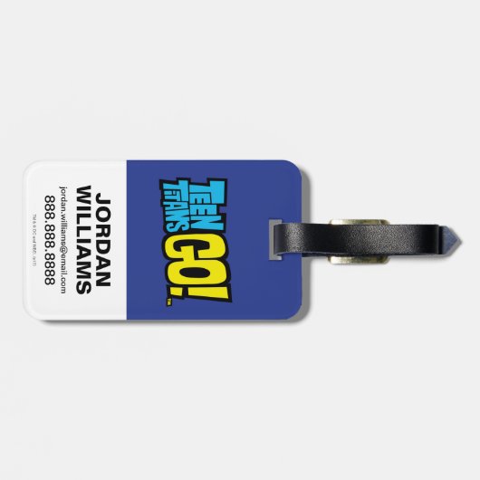 Étiquette À Bagage Titans Ados, partez ! | Starfire "Cribblenibbits!" (Dos horizontal)