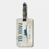 Étiquette À Bagage To Row (Dos Vertical)