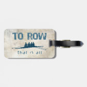 Étiquette À Bagage To Row (Dos horizontal)