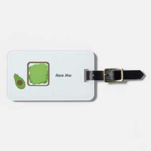 Étiquette À Bagage Toast à l'avocat