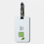 Étiquette À Bagage Toast à l'avocat (Dos Vertical)