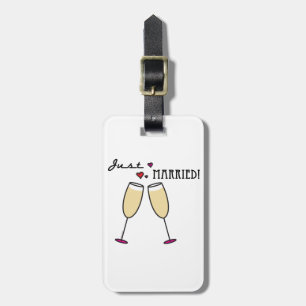 Étiquette À Bagage Toast de champagne marié