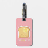 Étiquette À Bagage Toast et beurre mignons ensemble (Dos Vertical)