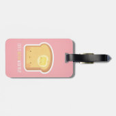 Étiquette À Bagage Toast et beurre mignons ensemble (Dos horizontal)