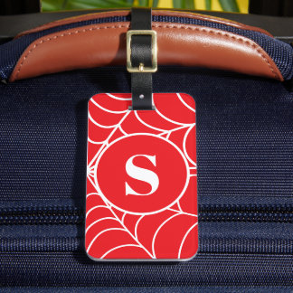 Étiquette À Bagage Toile d'araignée personnalisée initiale personnali