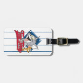 Étiquette À Bagage Tom Et Jerry | Tom Et Jerry Sur Diamant De Basebal (Devant horizontal)