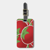 Étiquette À Bagage Tomate funky (Devant Vertical)