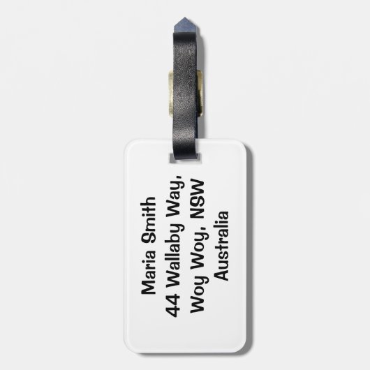 Étiquette À Bagage Tomate funky (Dos Vertical)