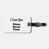 Étiquette À Bagage Ton coeur est mon boussole (Dos horizontal)