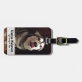 Étiquette À Bagage Tongue apprentissage Malamute de l'Alaska (Devant horizontal)