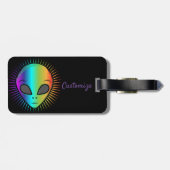 Étiquette À Bagage Tonnerre-Cove à la tête de Alien (Dos horizontal)