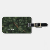 Étiquette À Bagage Tops d'arbre aérien avec route - Nature et chemin (Devant horizontal)