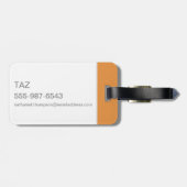 Étiquette À Bagage Tornade à bulles TAZ™ (Dos horizontal)