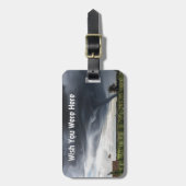 Étiquette À Bagage Tornade orageuse levant des balles de foin (Devant Vertical)