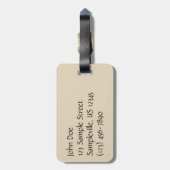 Étiquette À Bagage Torrey Pine Closeup California Botanical (Dos Vertical)