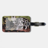 Étiquette À Bagage Tortoiseshell et Tabby Cats d'argent (Dos horizontal)