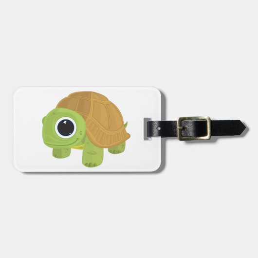 Étiquette À Bagage Tortue (Devant horizontal)