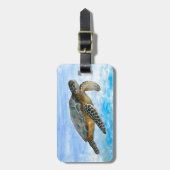 Étiquette À Bagage Tortue 1 (Devant Vertical)