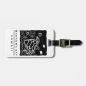 Étiquette À Bagage Tortue d'Hawaï (Devant horizontal)