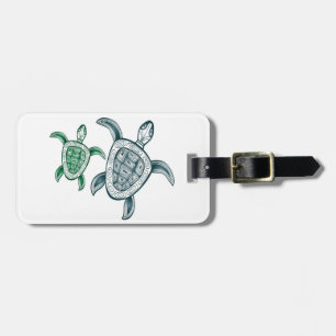Étiquette À Bagage Tortue d'Hawaï de baie de Hanauma