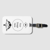 Étiquette À Bagage Tortue effrayée se cachant dans sa coque (Devant Horizontal)