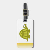 Étiquette À Bagage Tortue verte (Devant Vertical)