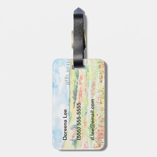 Étiquette À Bagage Toscane (Dos Vertical)