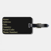 Étiquette À Bagage Total Éclipse Solaire 2024 Deux Fois Dans Une Vie (Dos horizontal)