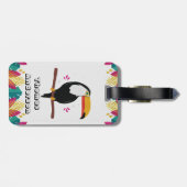Étiquette À Bagage Toucan pour Pâques joyeuses ? (Dos horizontal)