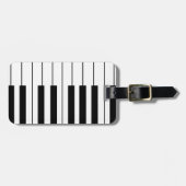 Étiquette À Bagage Touches de piano à thème musical (Devant horizontal)