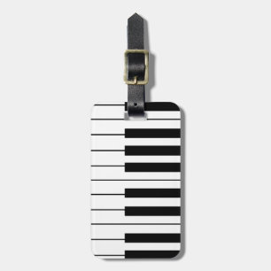 Étiquette À Bagage Touches de piano à thème musical