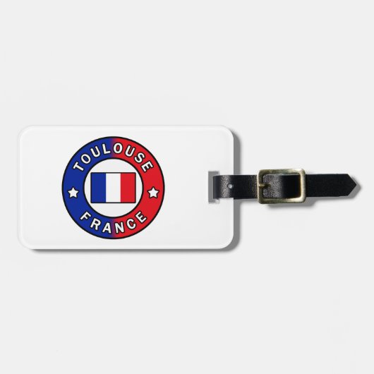 Étiquette À Bagage Toulouse France (Devant horizontal)