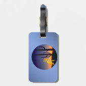 Étiquette À Bagage Tour Cactus et Kokopelli (Dos Vertical)